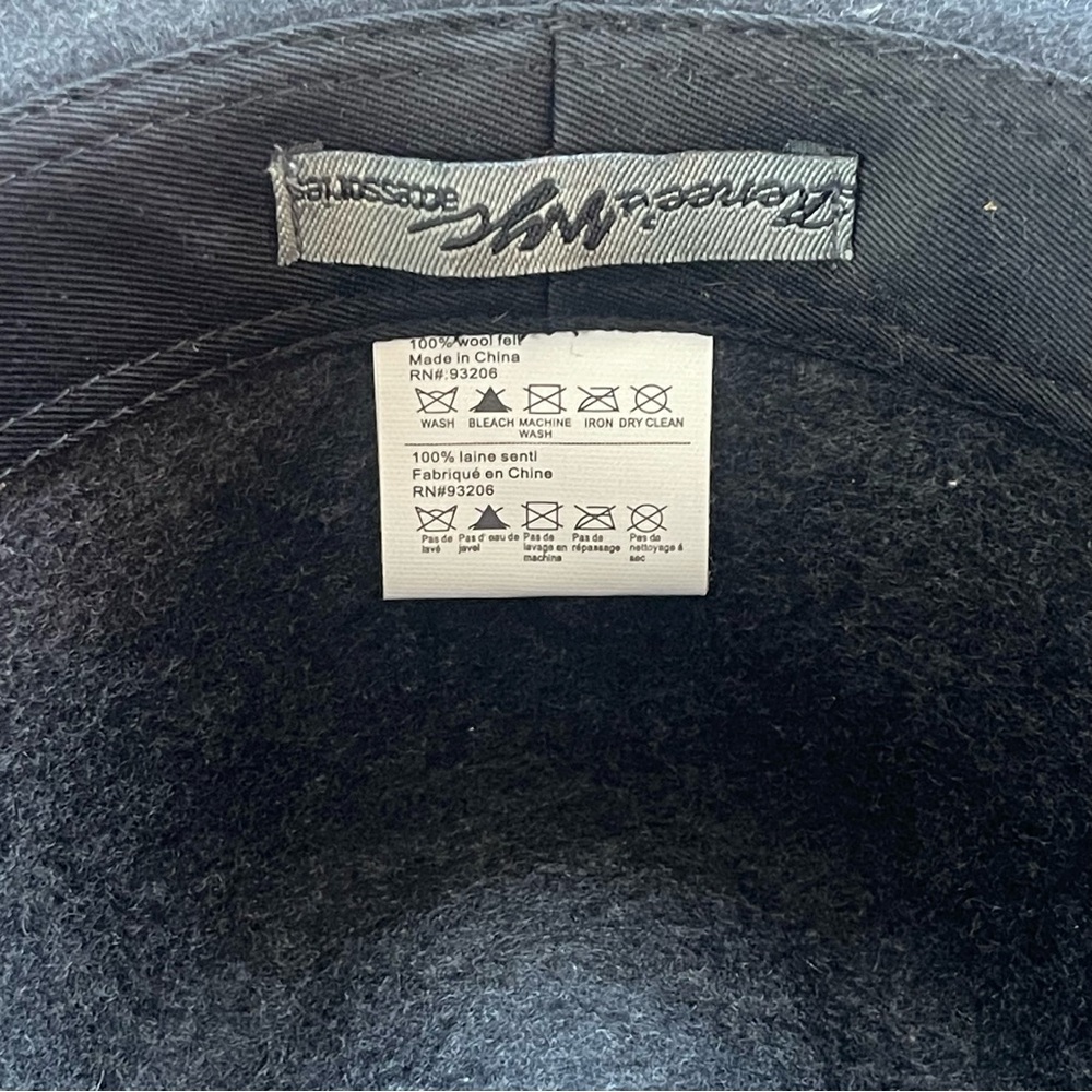 Black Fedora Hat Wool - image 7